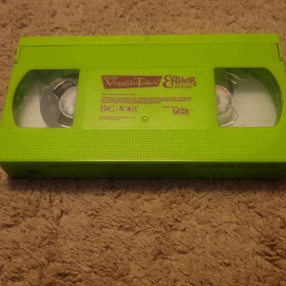 Kids VeggieTales Video Tapes Vintage Green Tape Collection RARE